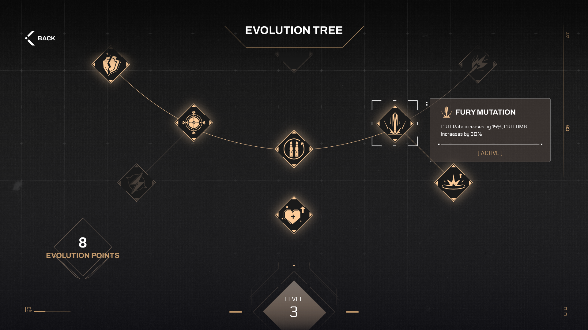 Sci-Fi Game UI Level Up